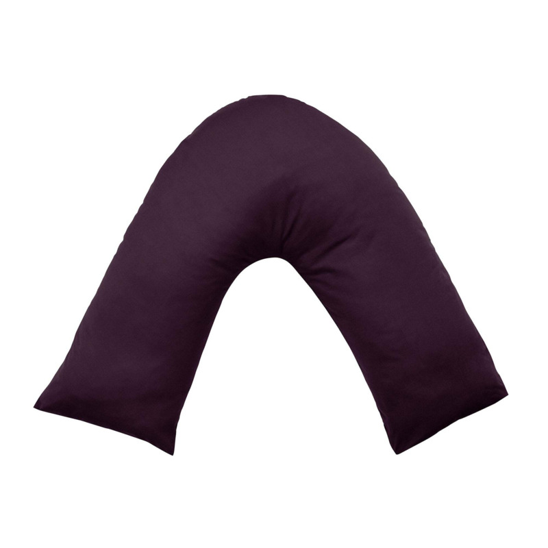 Pure Cotton VShaped Pillowcase Purple by Dunelm