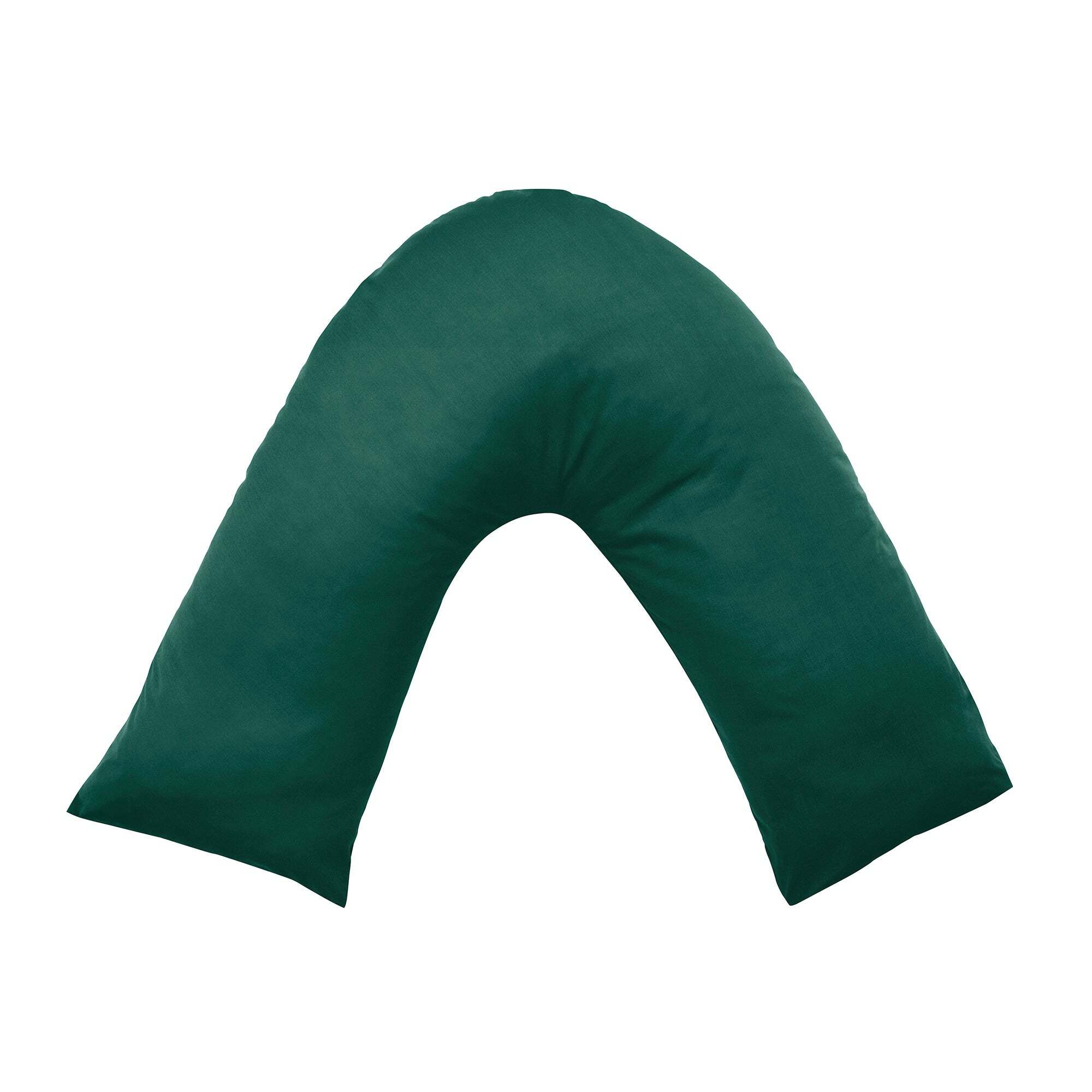Pure Cotton VShaped Pillowcase Green by Dunelm
