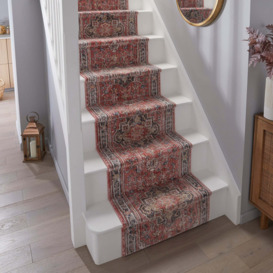 Dahria Traditional Stair Runner Red