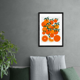 East End Prints Orange Harvest Print Orange