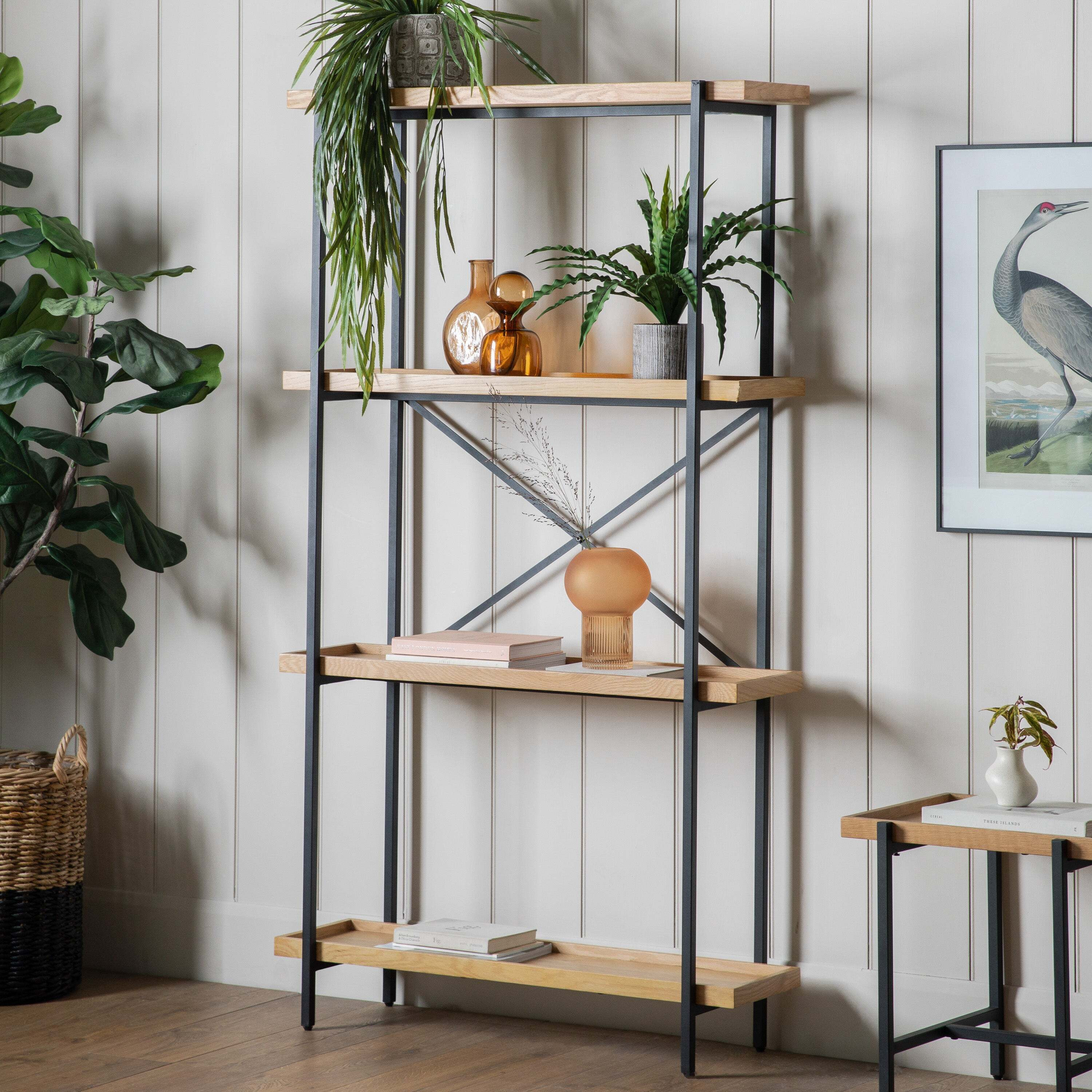 Show Racks Dunelm Newark Open Display Unit Brown by Dunelm | uFurnish.com