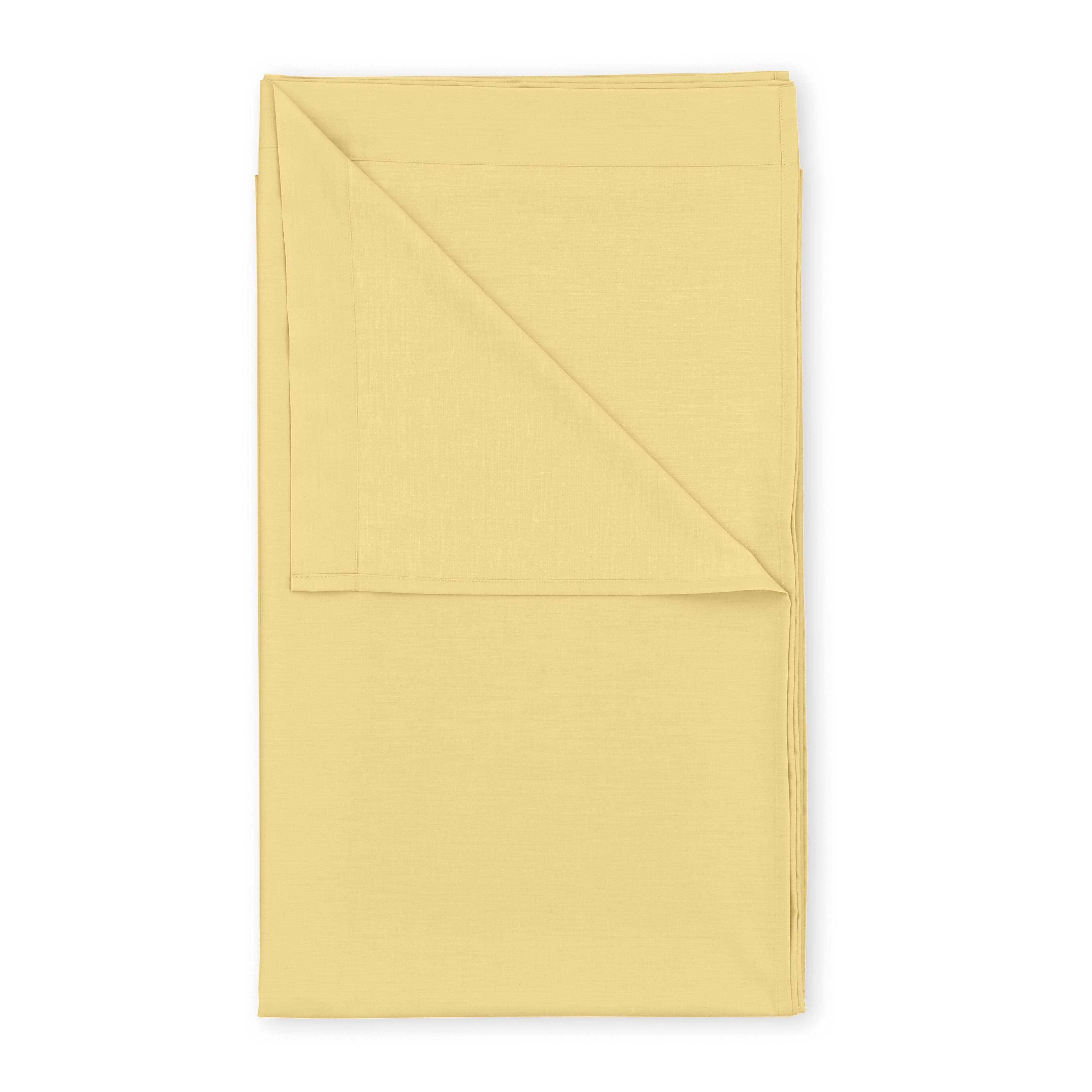 Pure Cotton Flat Sheet Yellow by Dunelm
