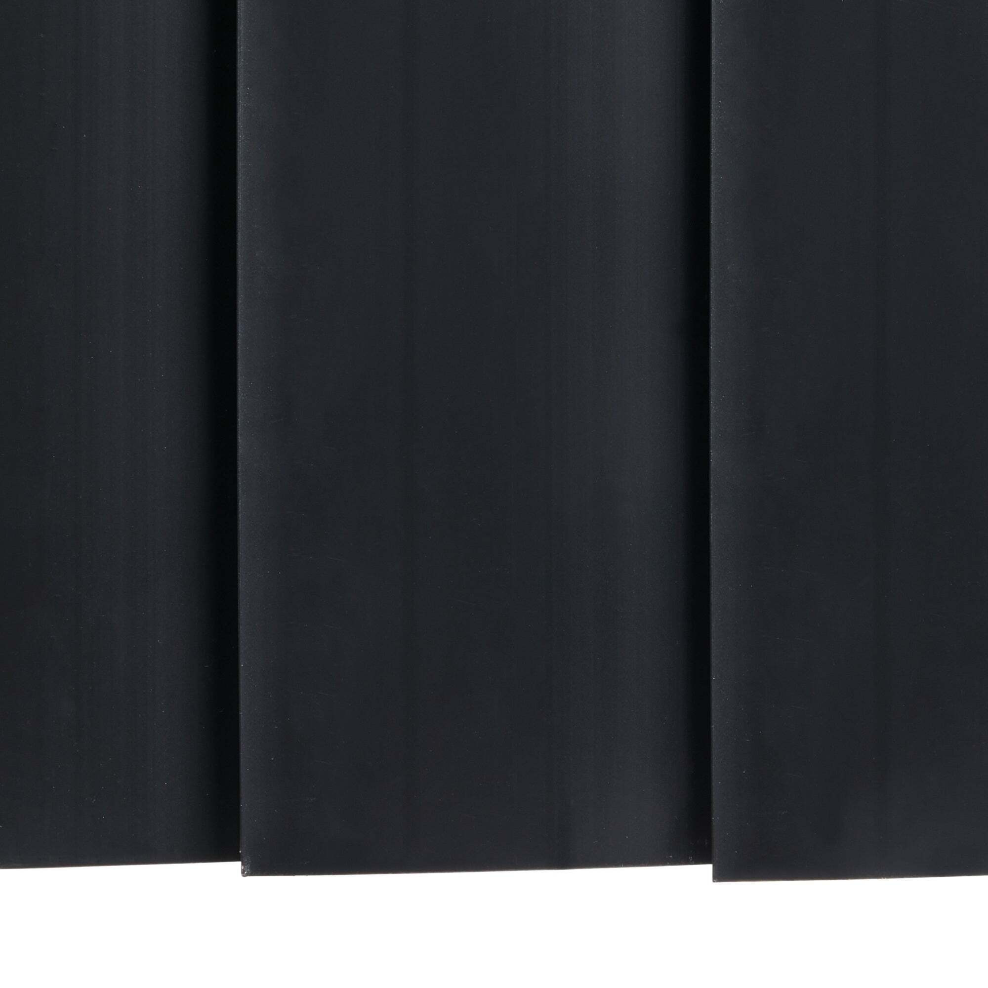 Room Darkening Black Cordless Vertical Blind Black by Dunelm