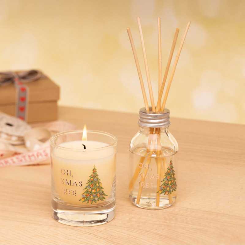 Oh Xmas Tree Giftset Pink by Dunelm