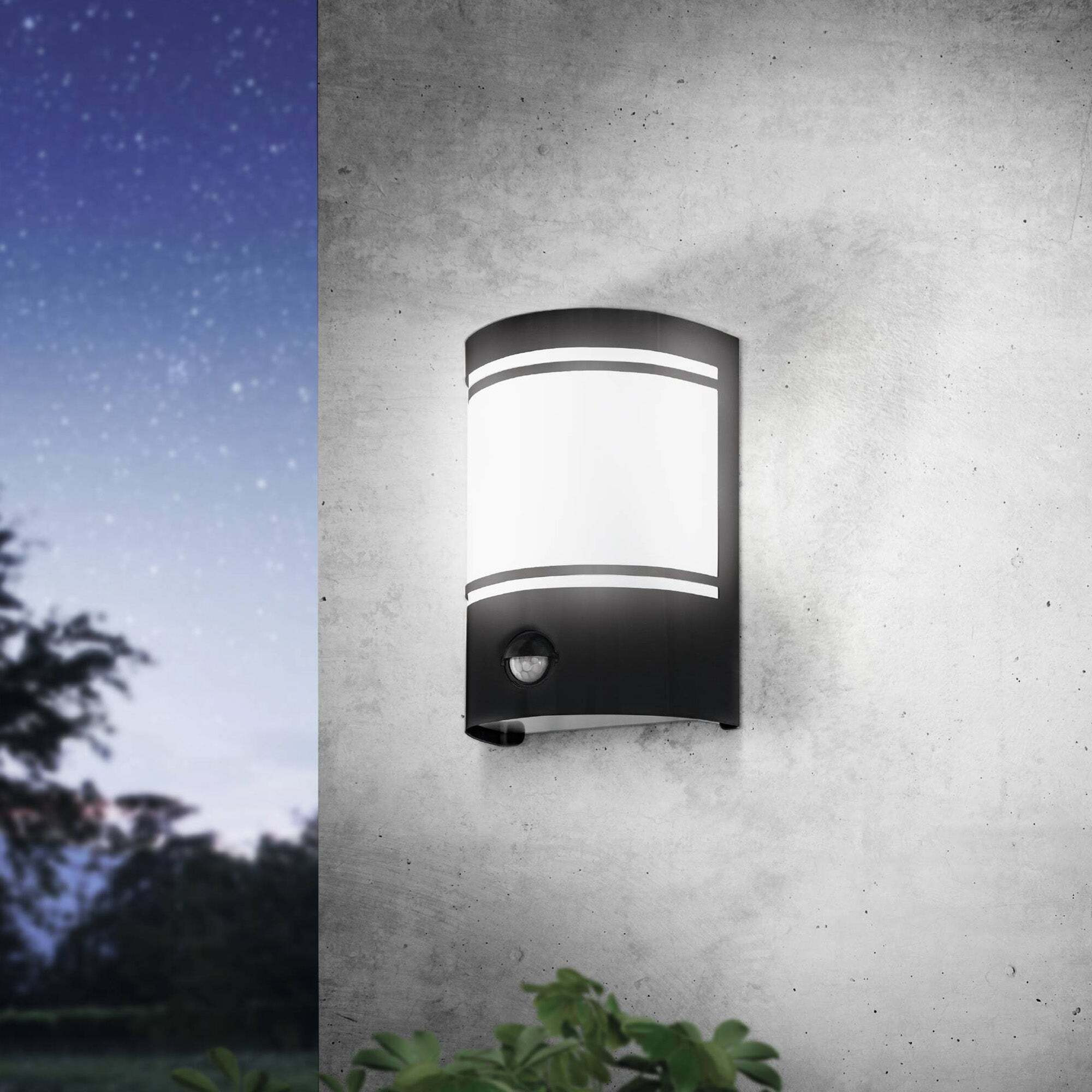 EGLO Cerno Outdoor Sensor Wall Light Black by Dunelm