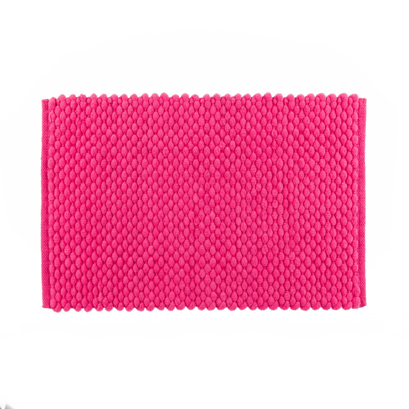 100 Recycled Pebble Bath Mat Pink by Dunelm