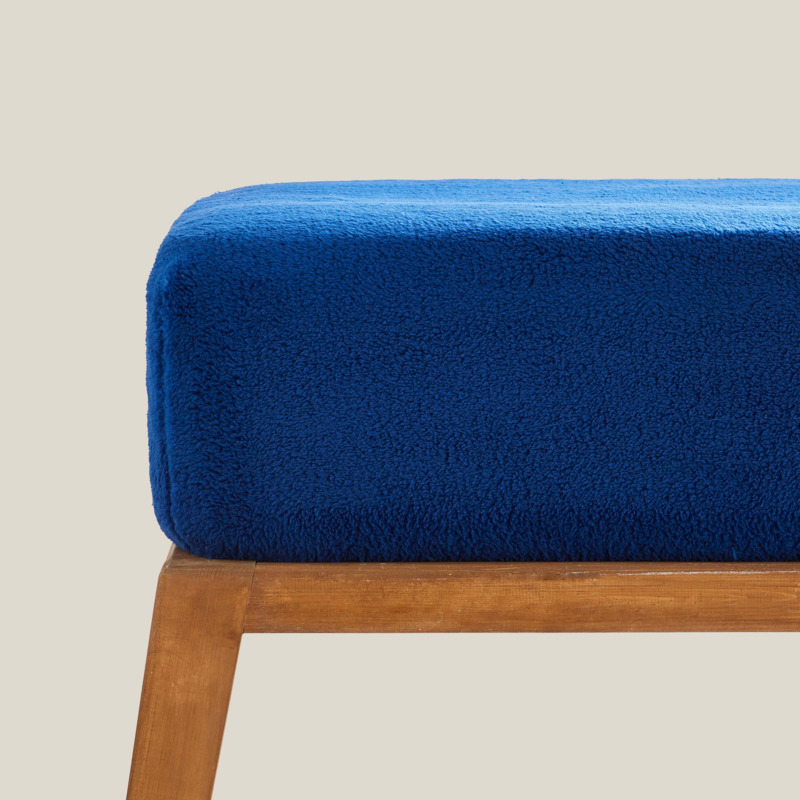 Dunelm Teddy Bear Classic Blue 28cm Fitted Sheet, Size Double Teddy