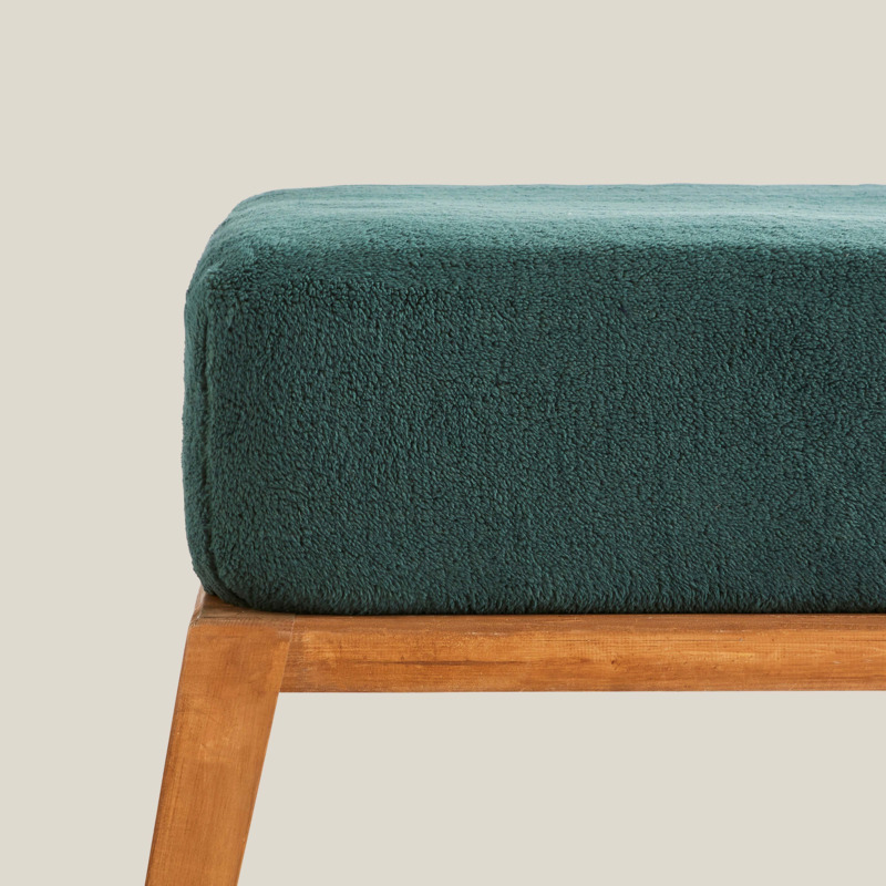 Dunelm Teddy Bear Teal Blue 32cm Fitted Sheet, Size Double Teddy Teal