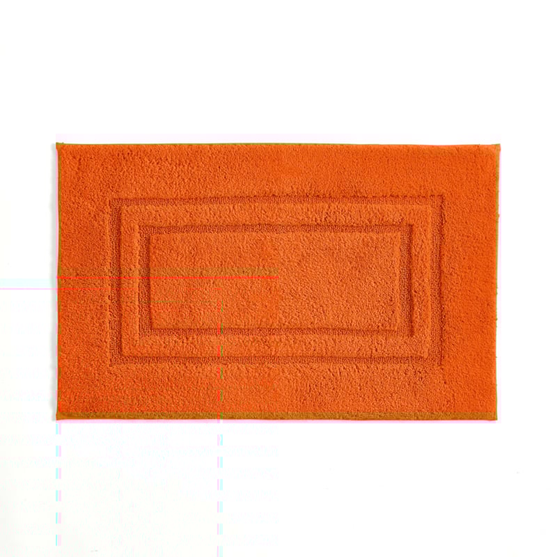 Luxury Cotton Bath Mat Orange by Dunelm