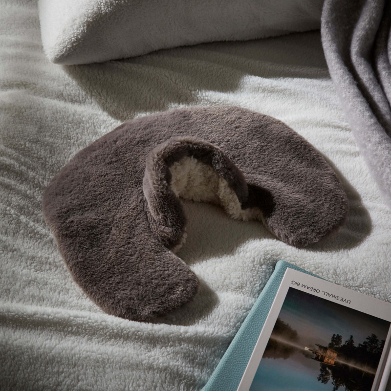 Microwaveable Neck Pillow Grey by Dunelm