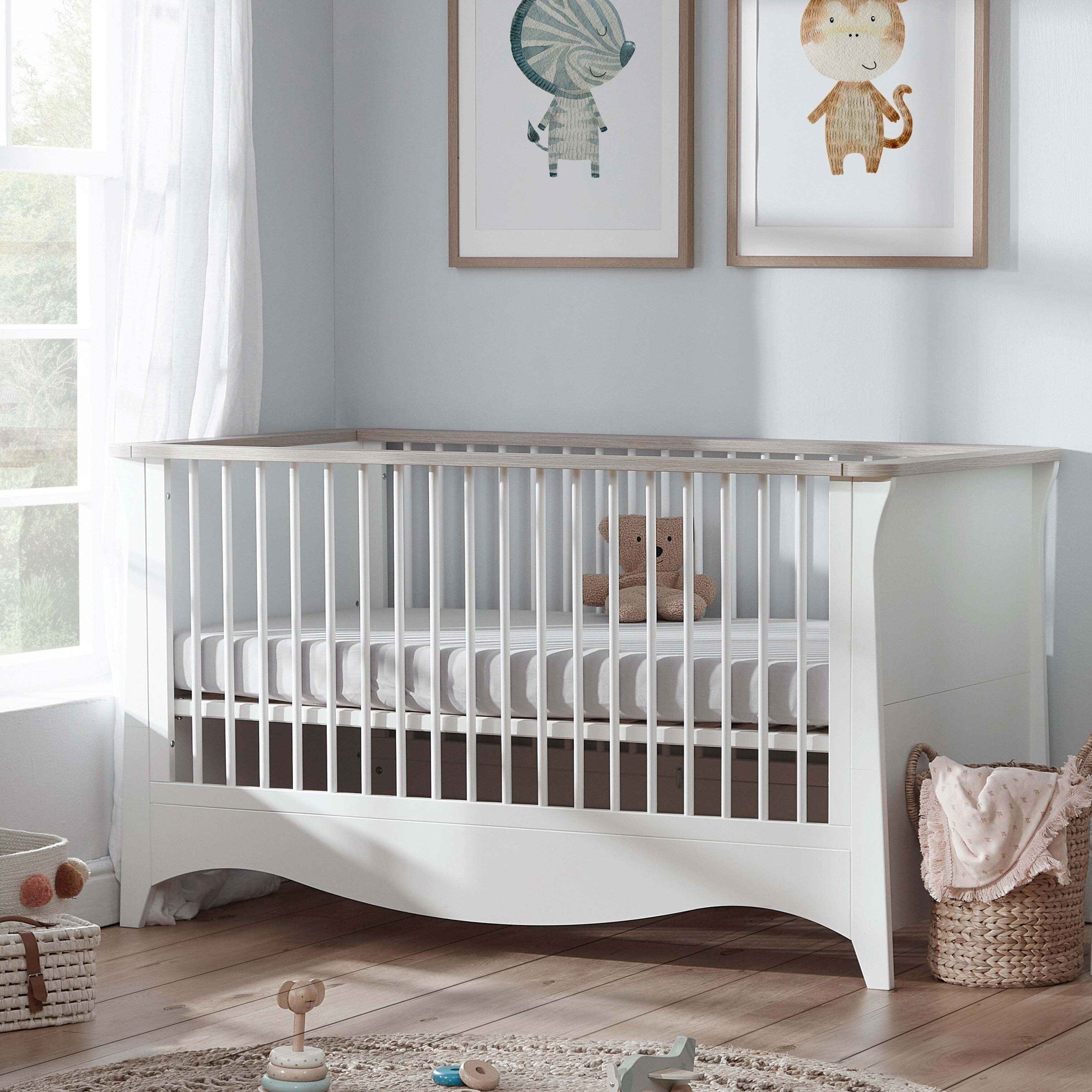 CuddleCo Clara Cot Bed Ash (Brown) by Dunelm