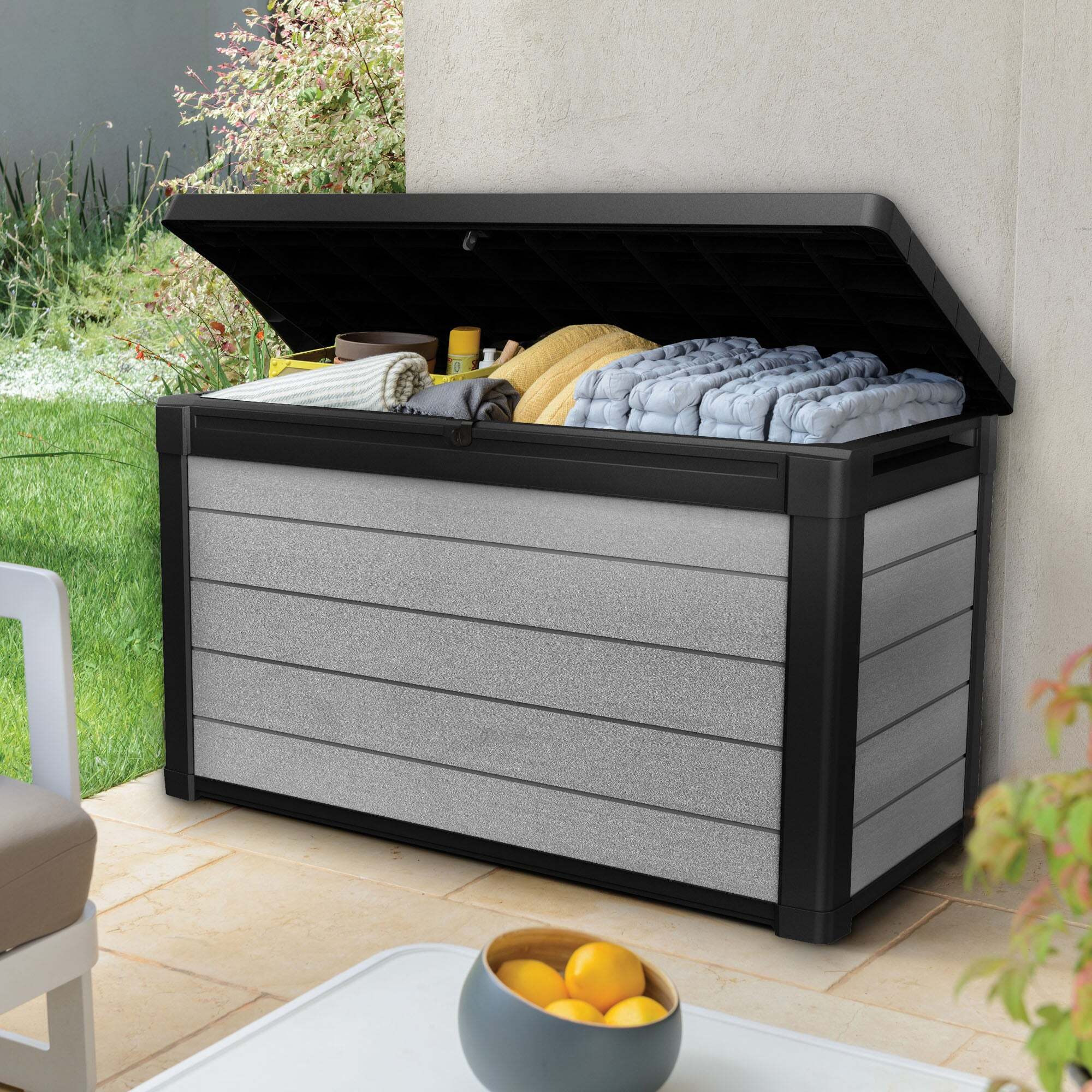 Keter Denali 380L Duotech Storage Box Anthracite by Dunelm