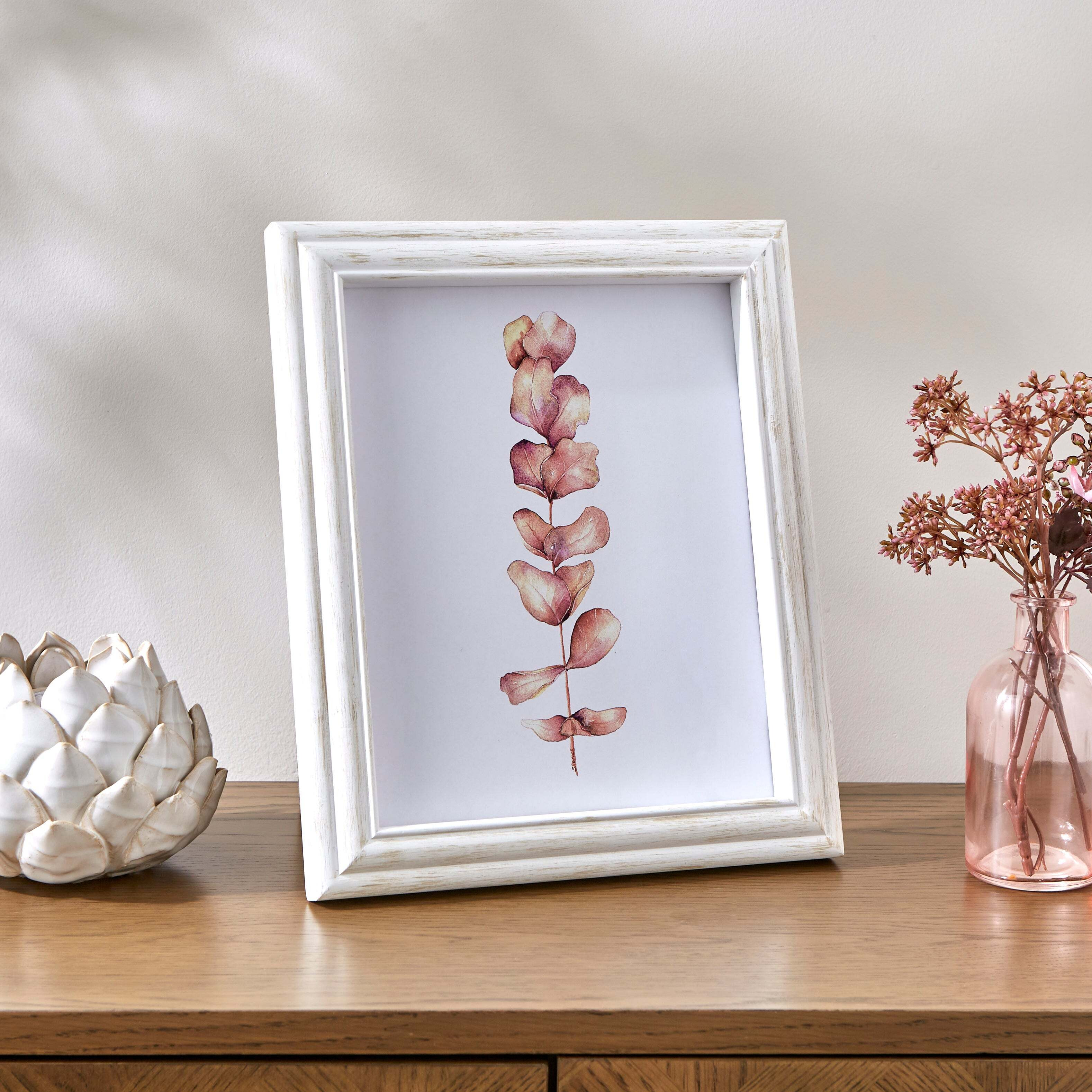 Churchgate Washed Wooden White Photo Frame Washed White by Dunelm