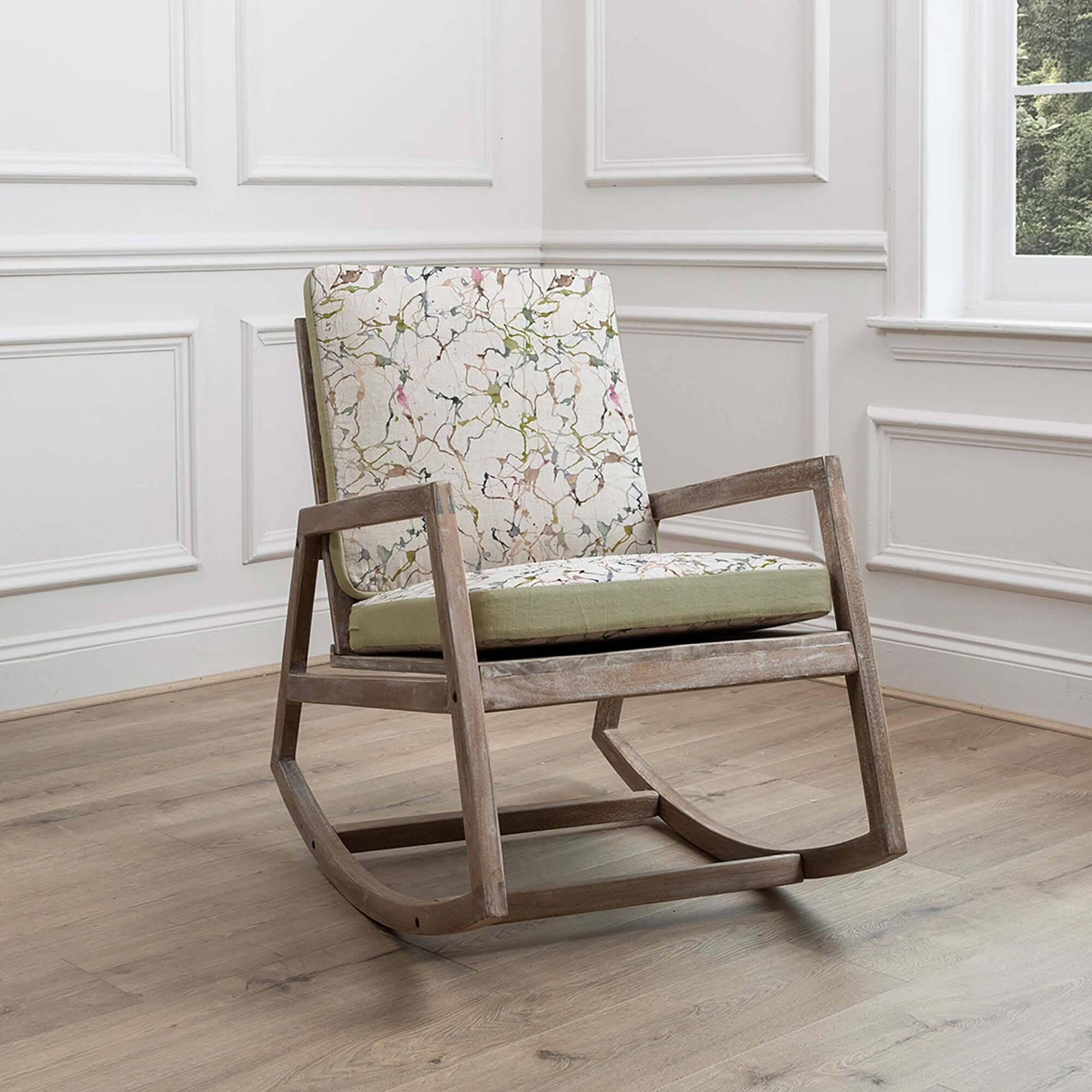 Jonas Carrara Rocking Chair Cream by Dunelm
