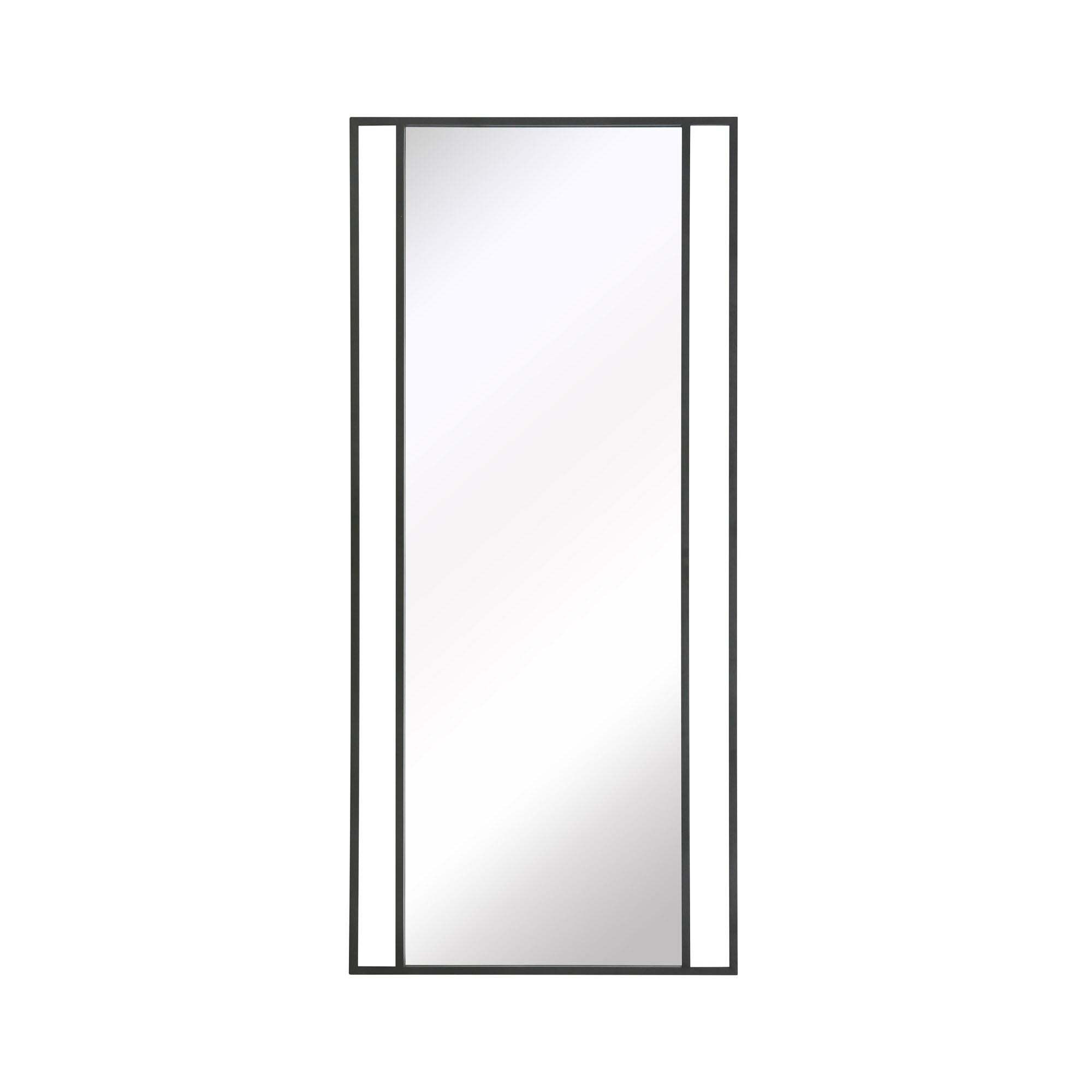 Senestra Modern Rectangle Wall Mirror Black by Dunelm