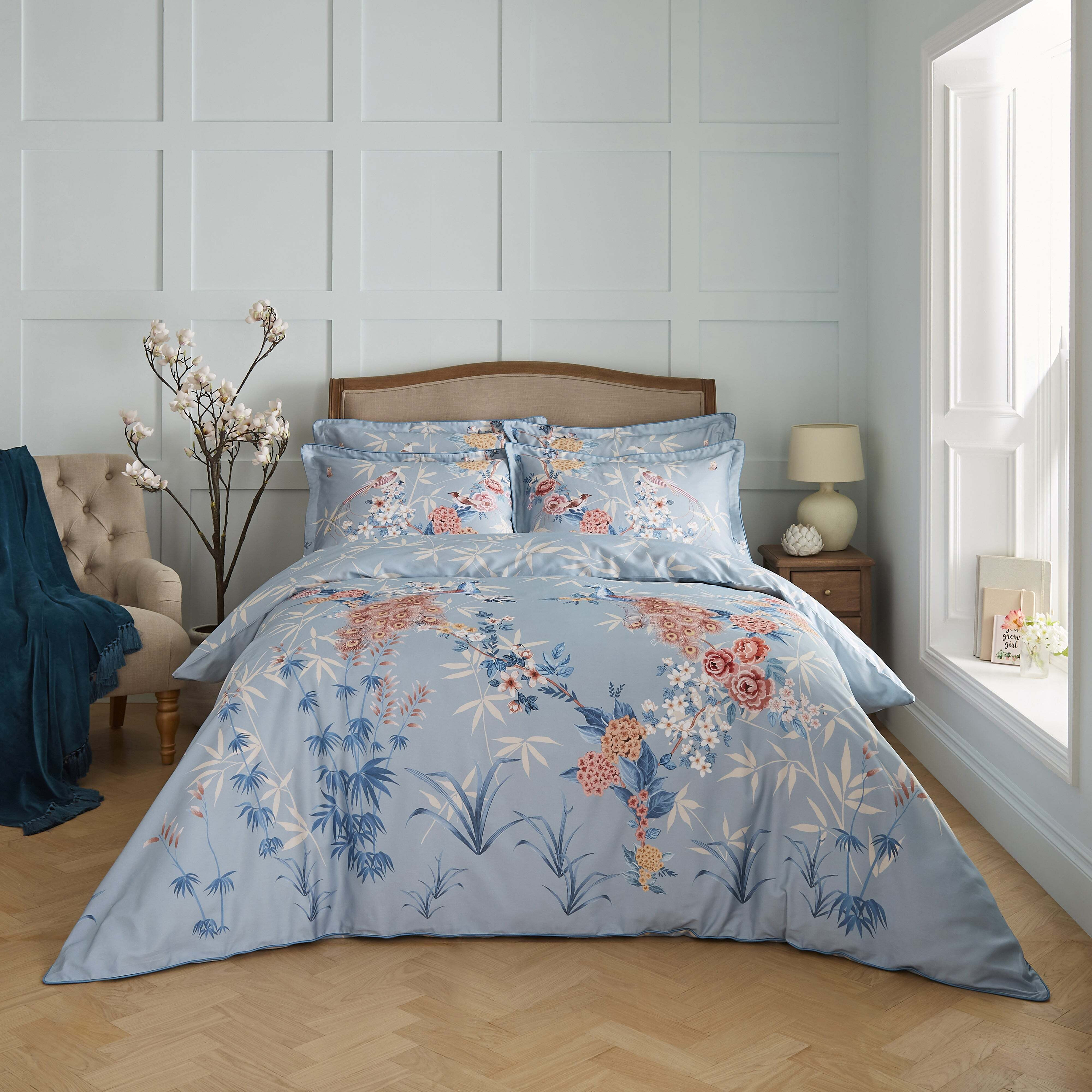 Dorma Love Bird Teal Duvet Cover and Pillowcase Set Teal (Blue) by