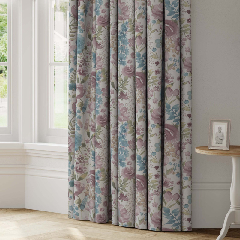 Misty Moors Made to Measure Curtains blue by Dunelm | ufurnish.com