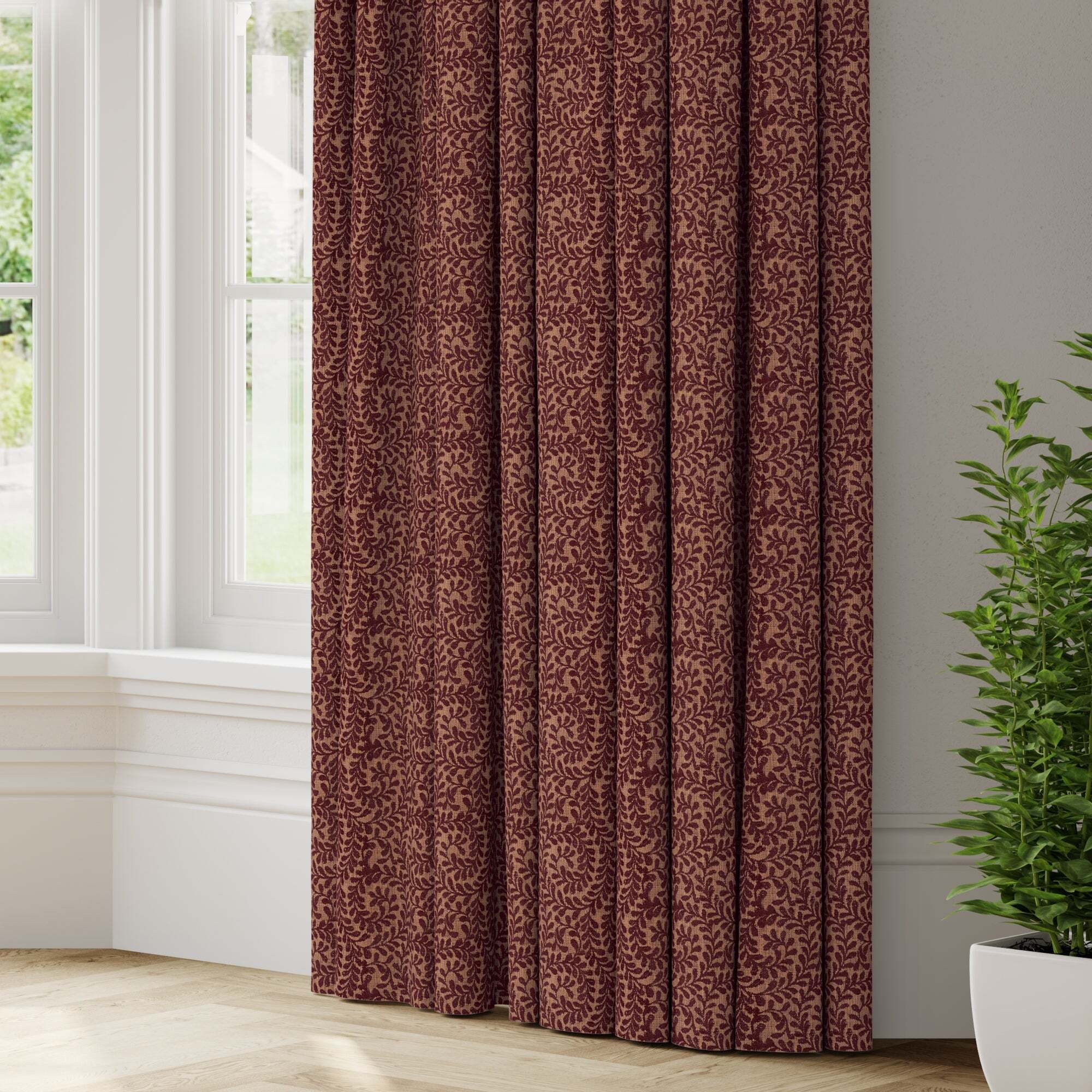 Timeless Made to Measure Curtains Red by Dunelm | uFurnish.com