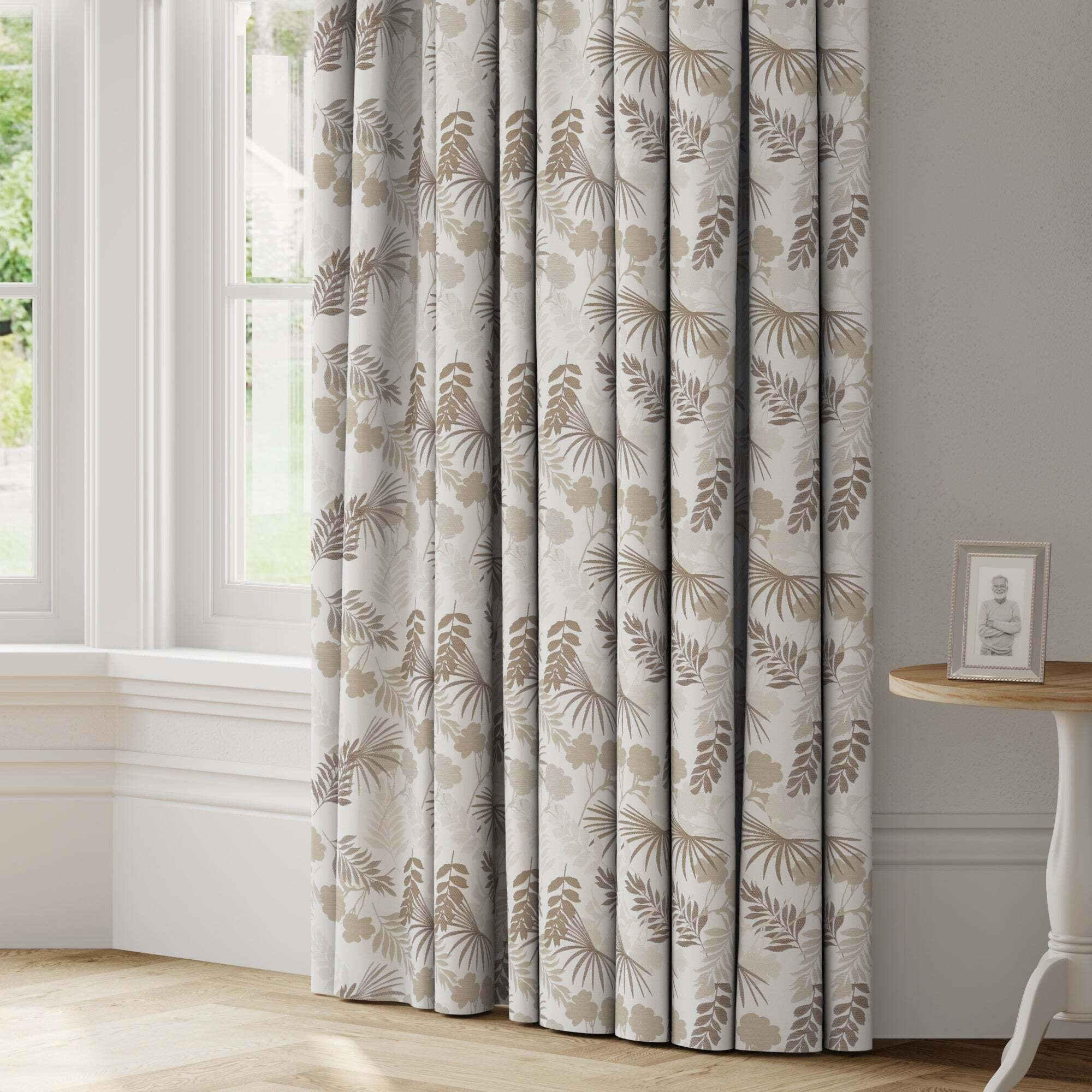 Tropical Made to Measure Curtains Brown/Grey by Dunelm | ufurnish.com