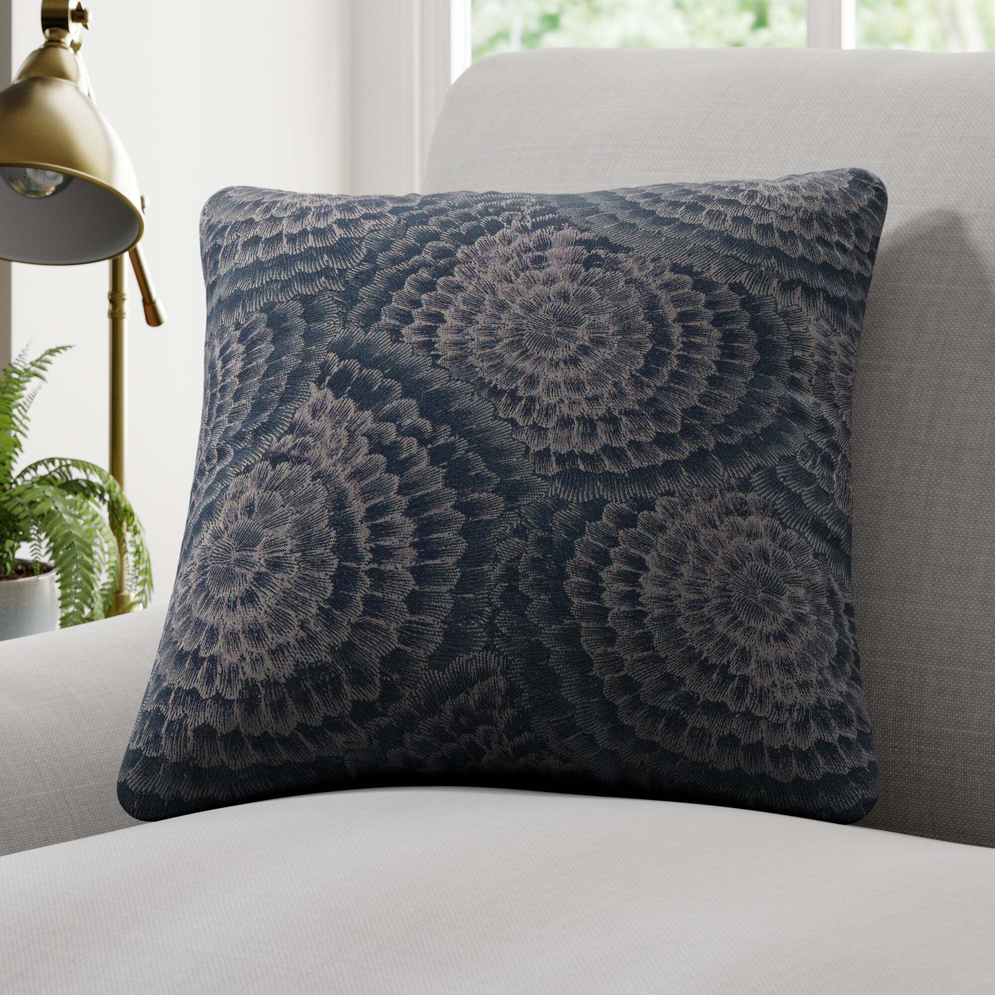 Sheldon Made to Order Cushion Cover Sheldon Navy by Dunelm