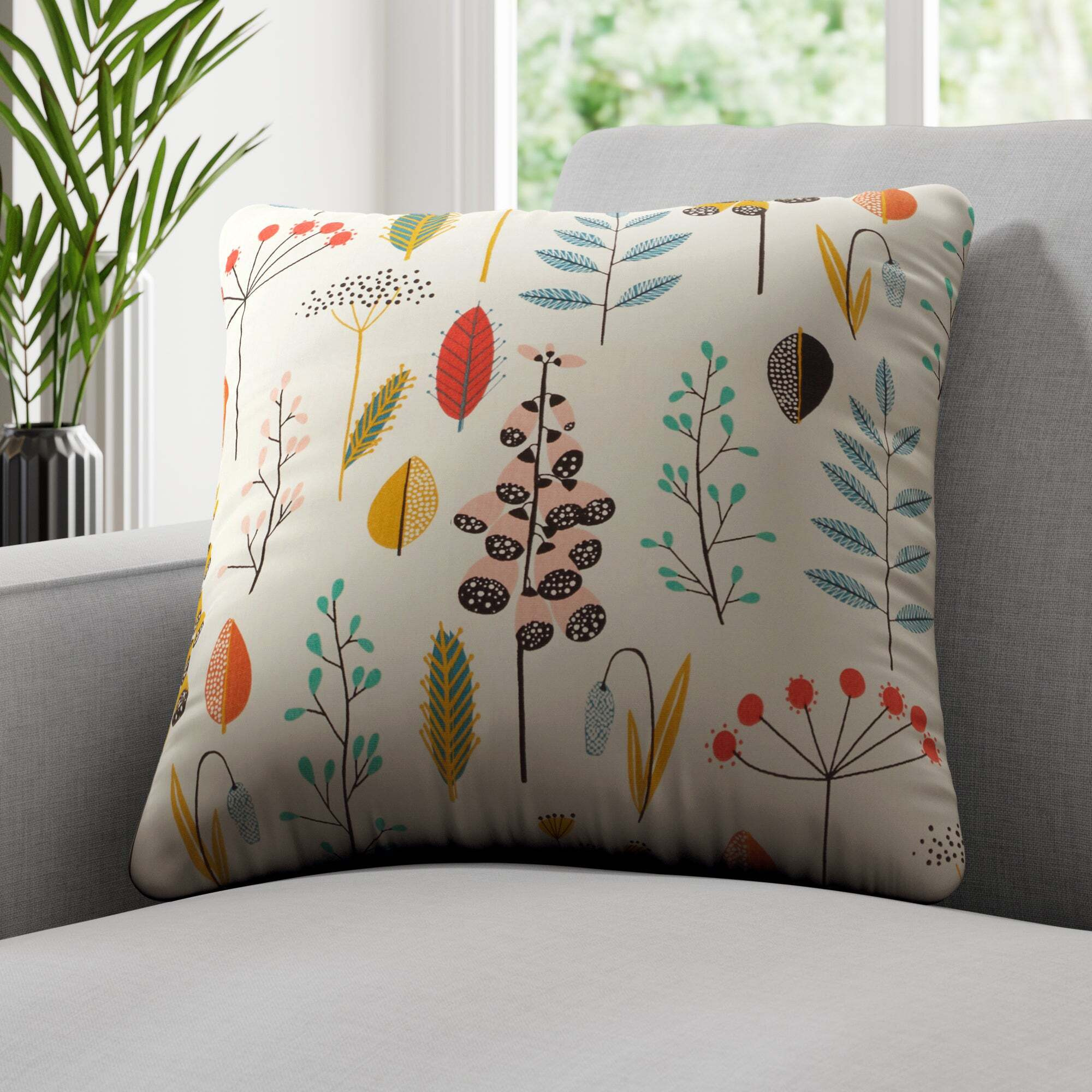 Aarhus Made to Order Cushion Cover Aarhus Poppy by Dunelm