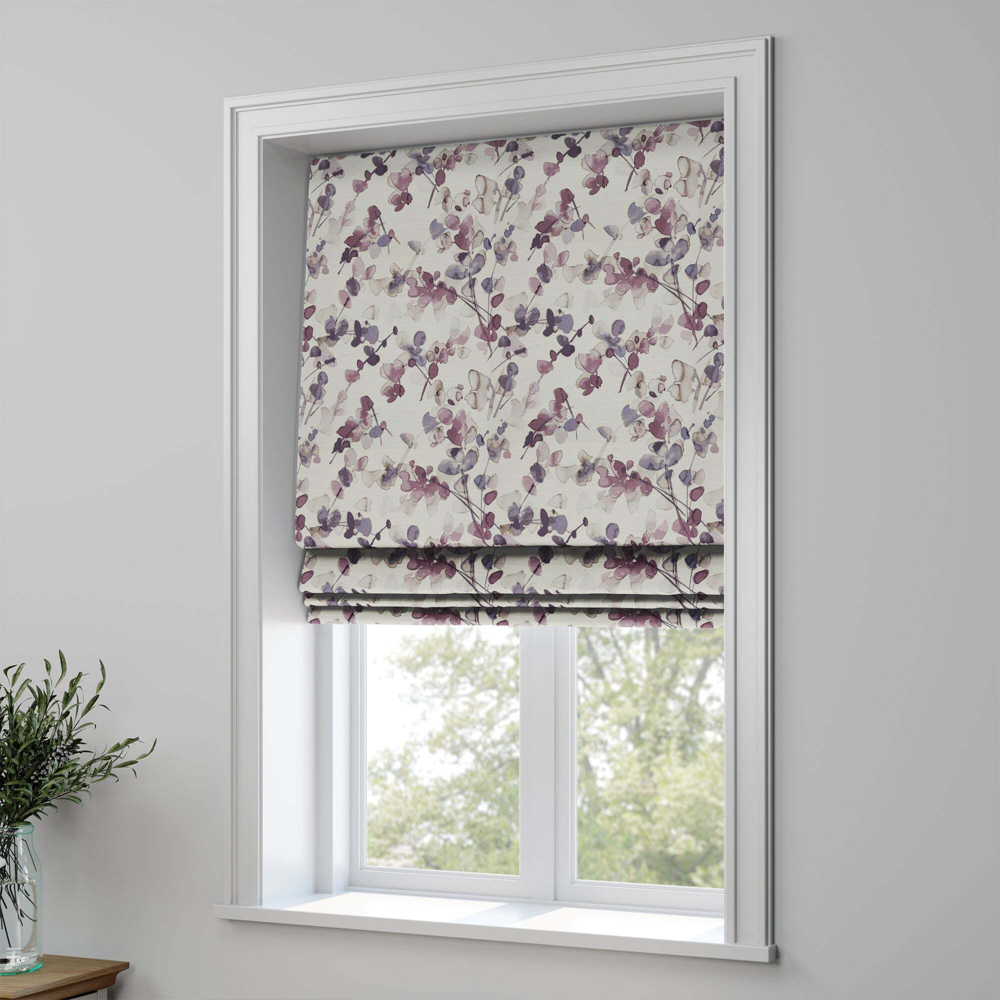Honesty Made To Measure Roman Blind Honesty Mauve by Dunelm