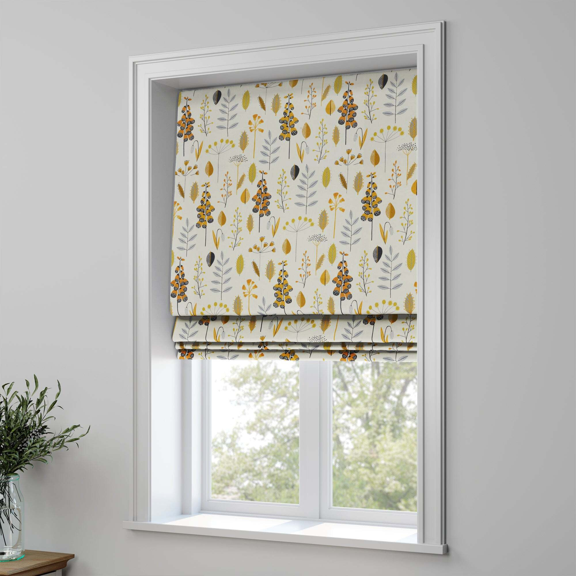 Aarhus Made to Measure Roman Blind Aarhus Saffron by Dunelm