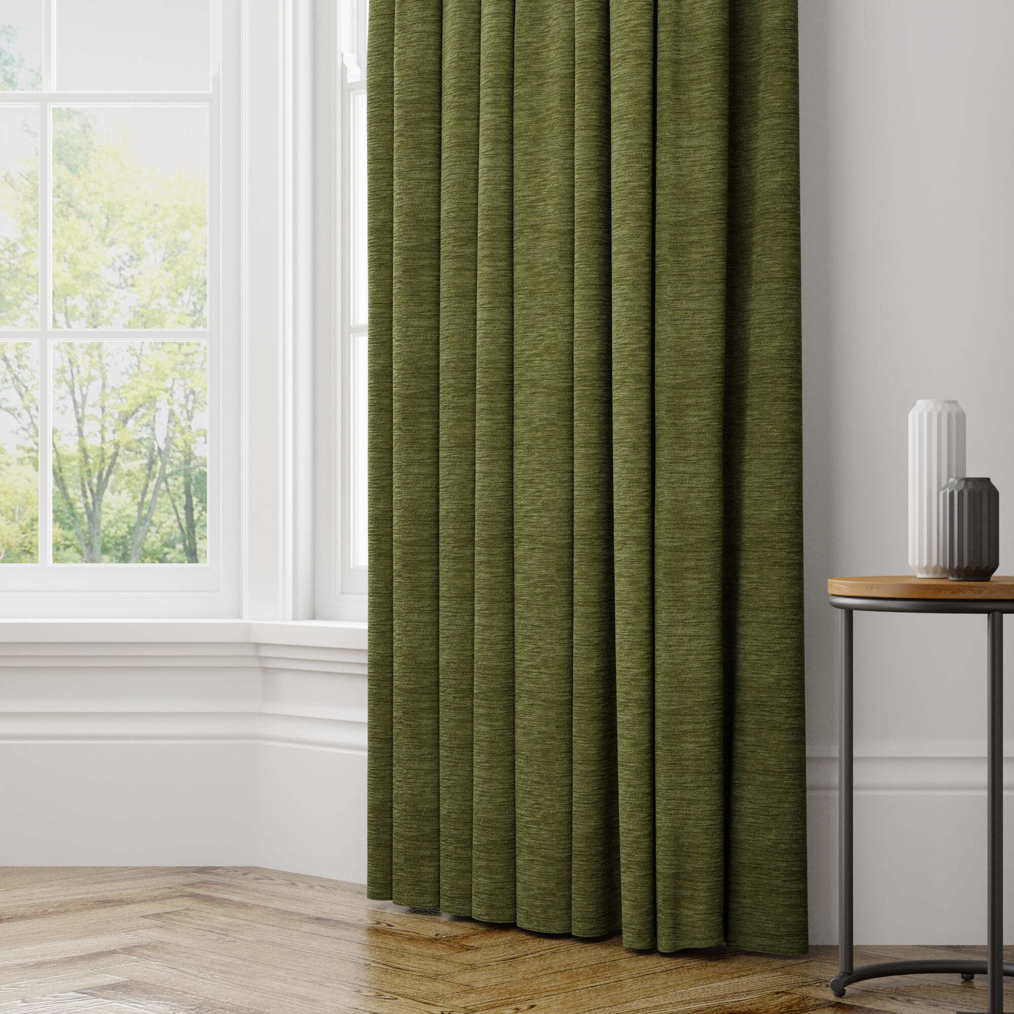 Kensington Made to Measure Curtains Kensington Olive by Dunelm
