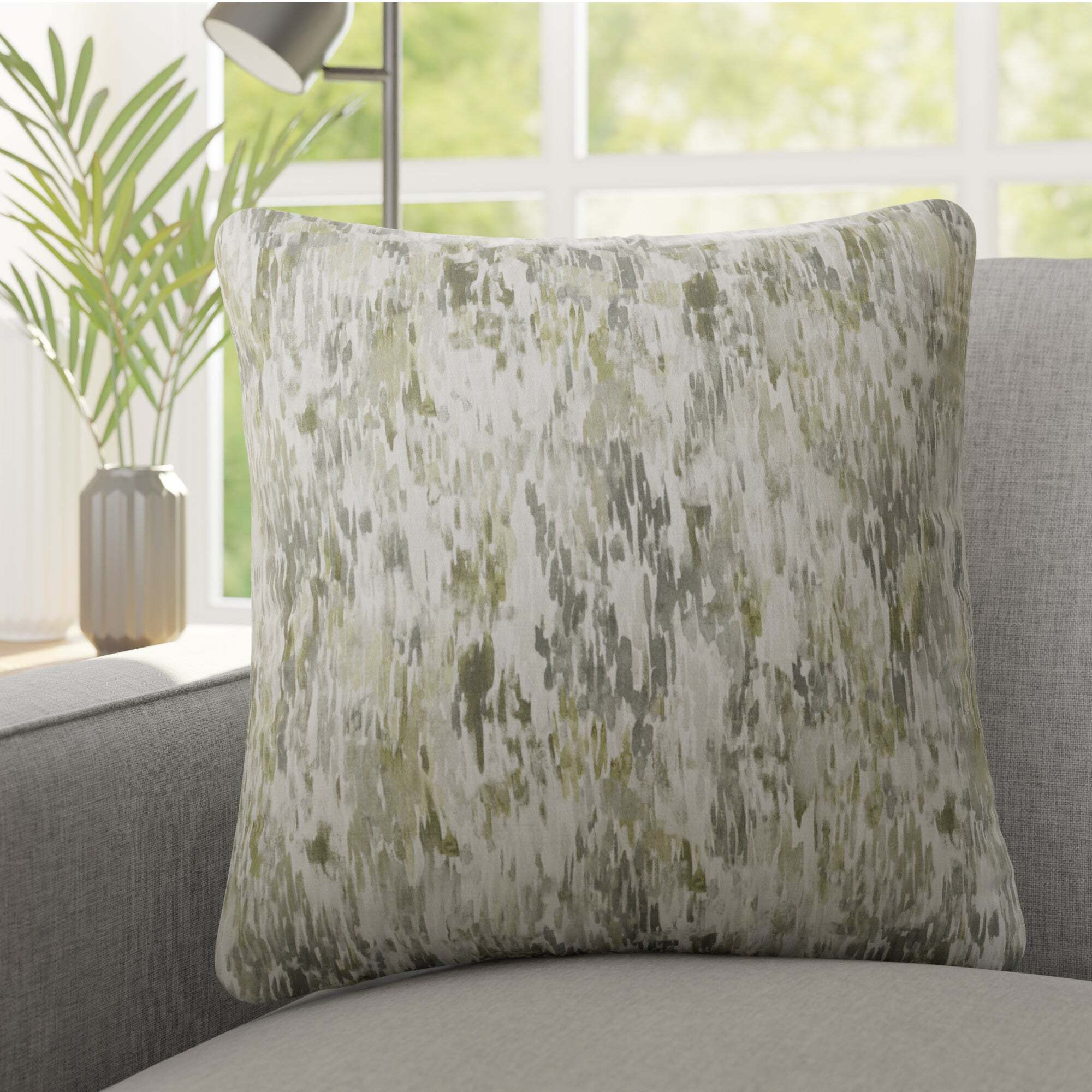 Waves Made to Order Cushion Cover Waves Green by Dunelm