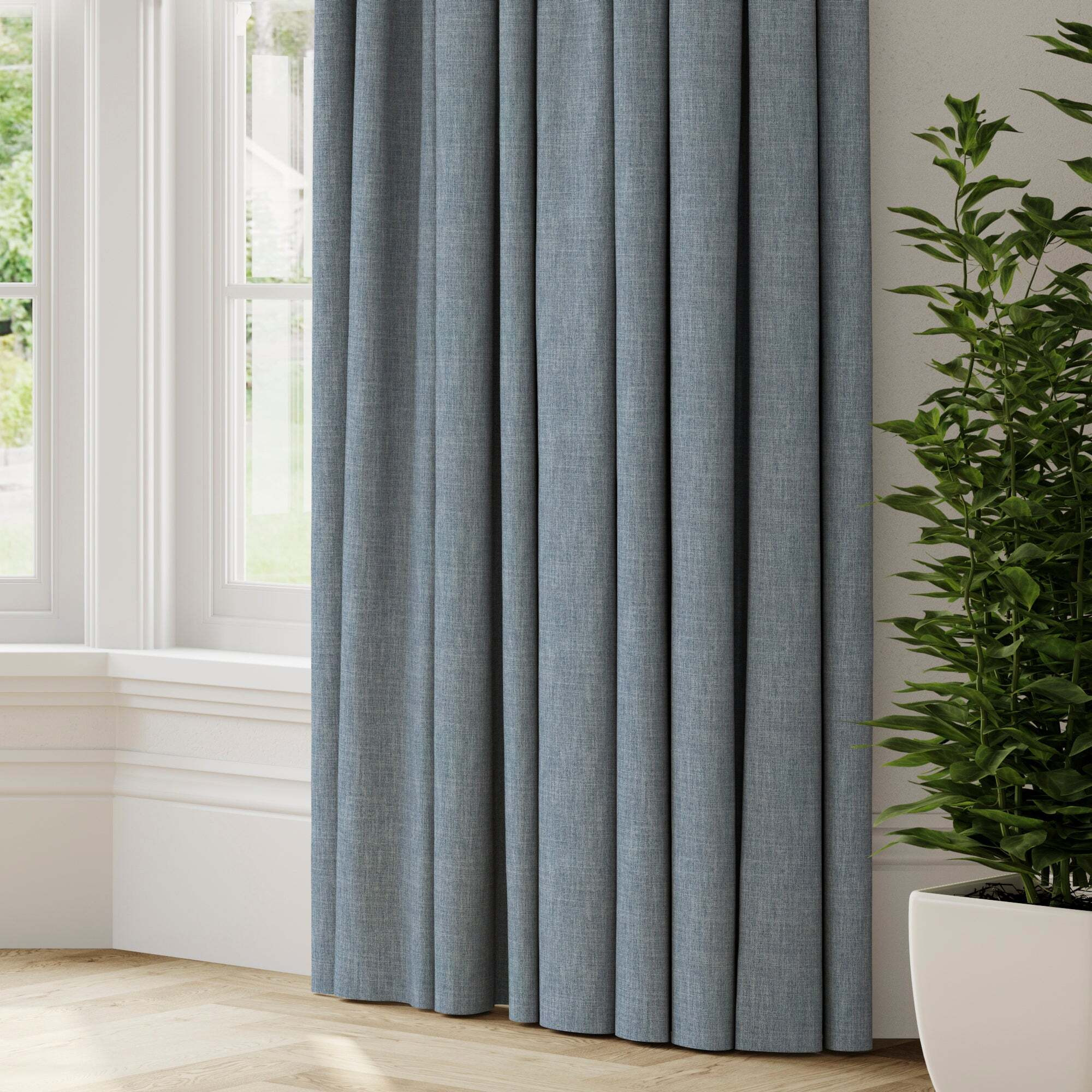 Bronte Recycled Polyester Made to Measure Curtains Bronte Danube by