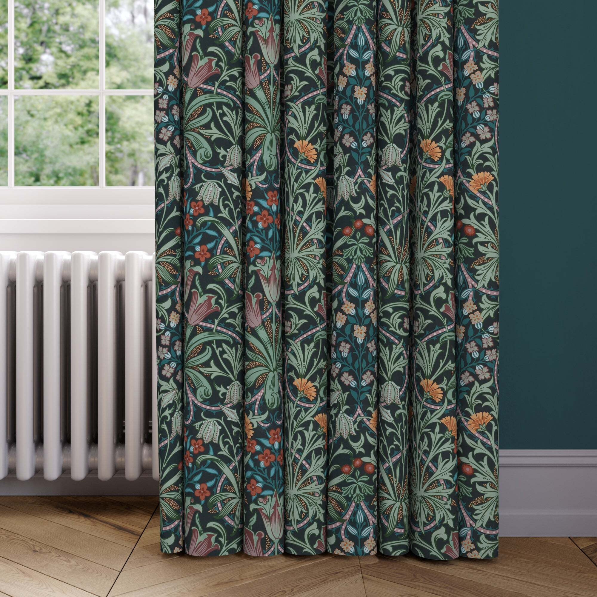 William Morris At Home Woodland Weeds Made to Measure Curtains Woodland