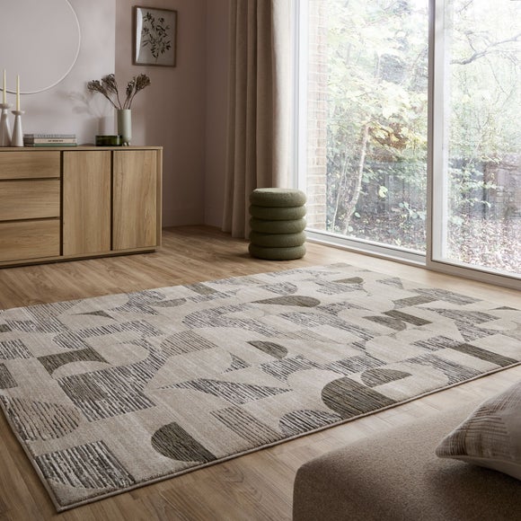 Axel Geo Tonal Rug by Dunelm | ufurnish.com