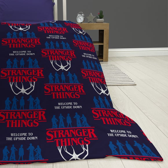 Stranger Things Fleece Blanket 100cm x 150cm by Dunelm | uFurnish.com