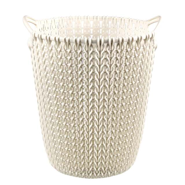 Fresh Look at Curver White Waste Paper Basket White By Dunelm