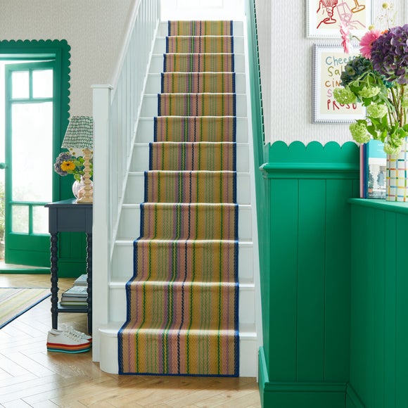 Sophie Robinson Rock Candy Stripe Jute Stair Runner By Dunelm sophie-robinson-rock-candy-stripe-jute-stair-runner-by-dunelm