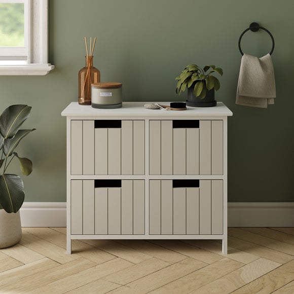 Lilou 4 Drawer Wide Bathroom Storage Unit by Dunelm | ufurnish.com