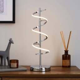 Apollo Integrated LED Chrome Touch Dimmable Table Lamp by Dunelm ...