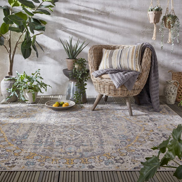 Louisa Indoor Outdoor Rug by Dunelm | ufurnish.com