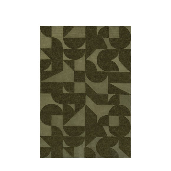Cedar and Sage Sora Block Rug by Dunelm | ufurnish.com