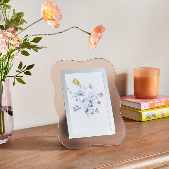 Wavy Glass Photo Frame by Dunelm | ufurnish.com