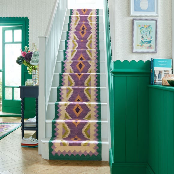 Sophie Robinson Candy Kilim Wool Stair Runner by Dunelm | uFurnish.com