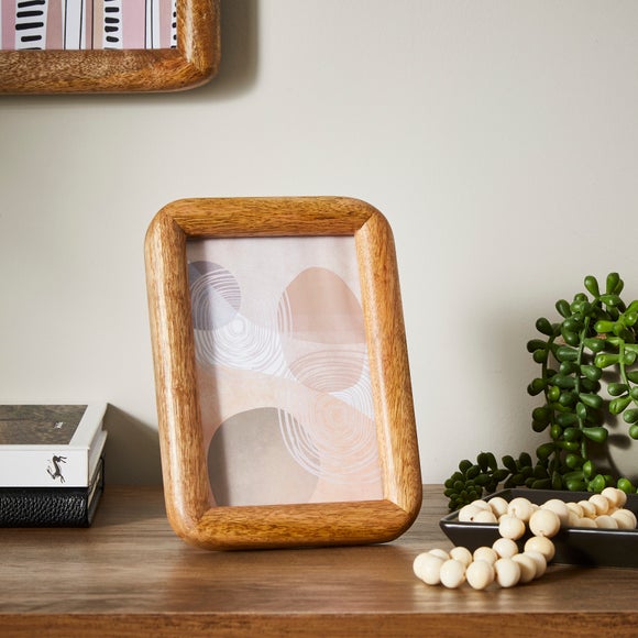 Wood Frame Edging Rounded Rounded Edge Solid Wood Photo Frame by Dunelm | uFurnish.com