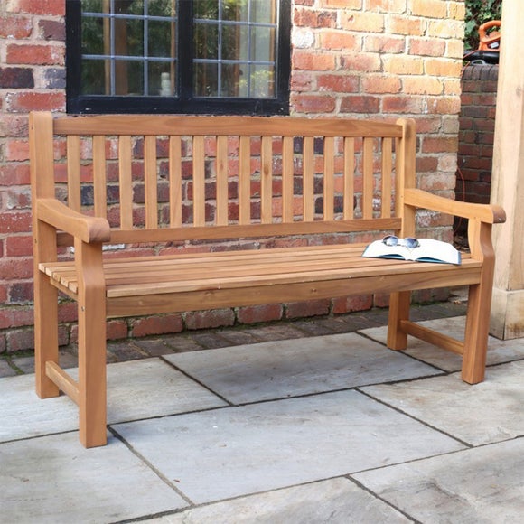 Turnbury 3 Seater Garden Bench by Dunelm | ufurnish.com