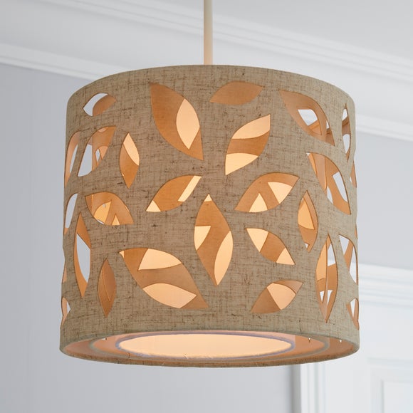 Botanical Leaf Cut Out Lamp Shade by Dunelm | ufurnish.com