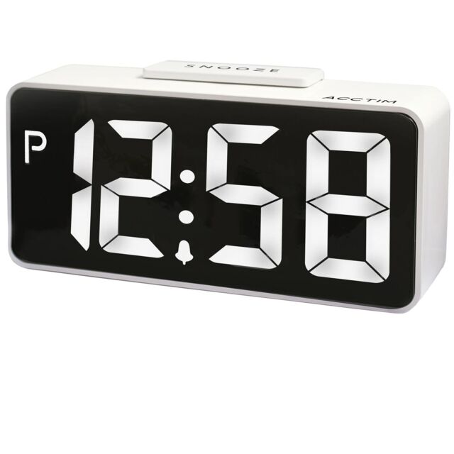 Connect Clock Acctim Talos White Smart Connect Digital Alarm Clock Pass Thru Phone by ...