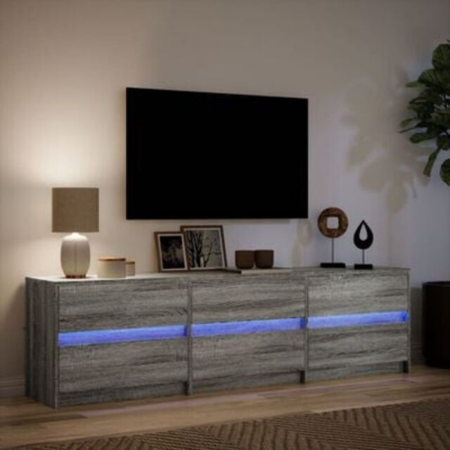 Tv Cabinet With Led Lights Media Tv Unit Living Room Television Led by ...