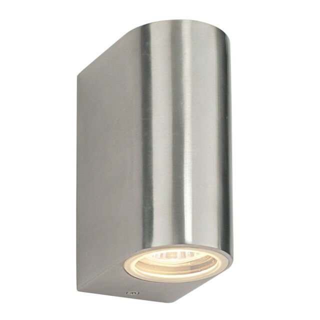 Saxby Doron Up & Down Outdoor Wall Light Ip44 Led Brushed Alloy by eBay ...