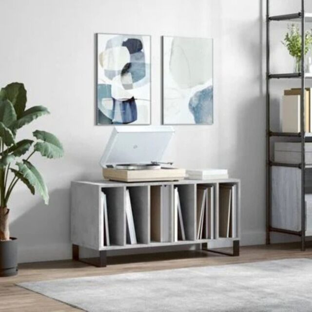Record Cabinet Vinyl Media Storage Player Stand Sideboard Hallway by ...