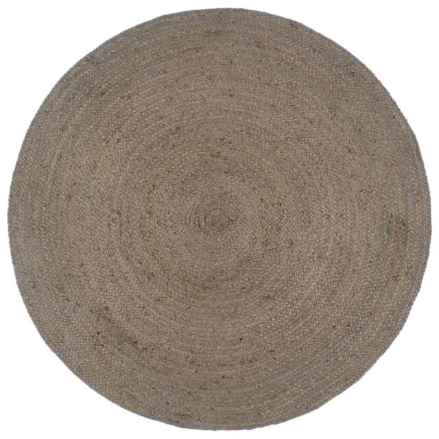 Buy Area Rug Braided Jute 90 Cm Round VidaXL Online