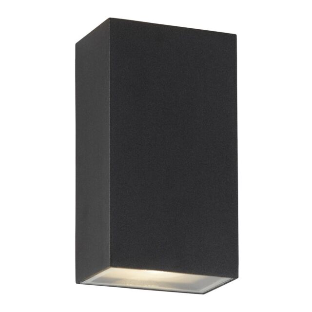 Uplight Downlight Outdoor Garden Rectangle Wall Bracket Light With by ...